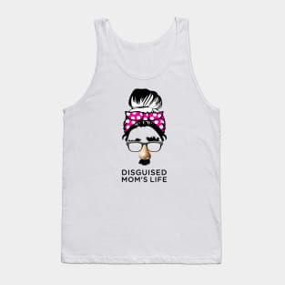 Mom disguisted Life Mom Messy Bun Mothers Day Gift Tank Top